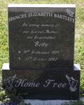 BARTLETT Frances Elizabeth 1929-2001