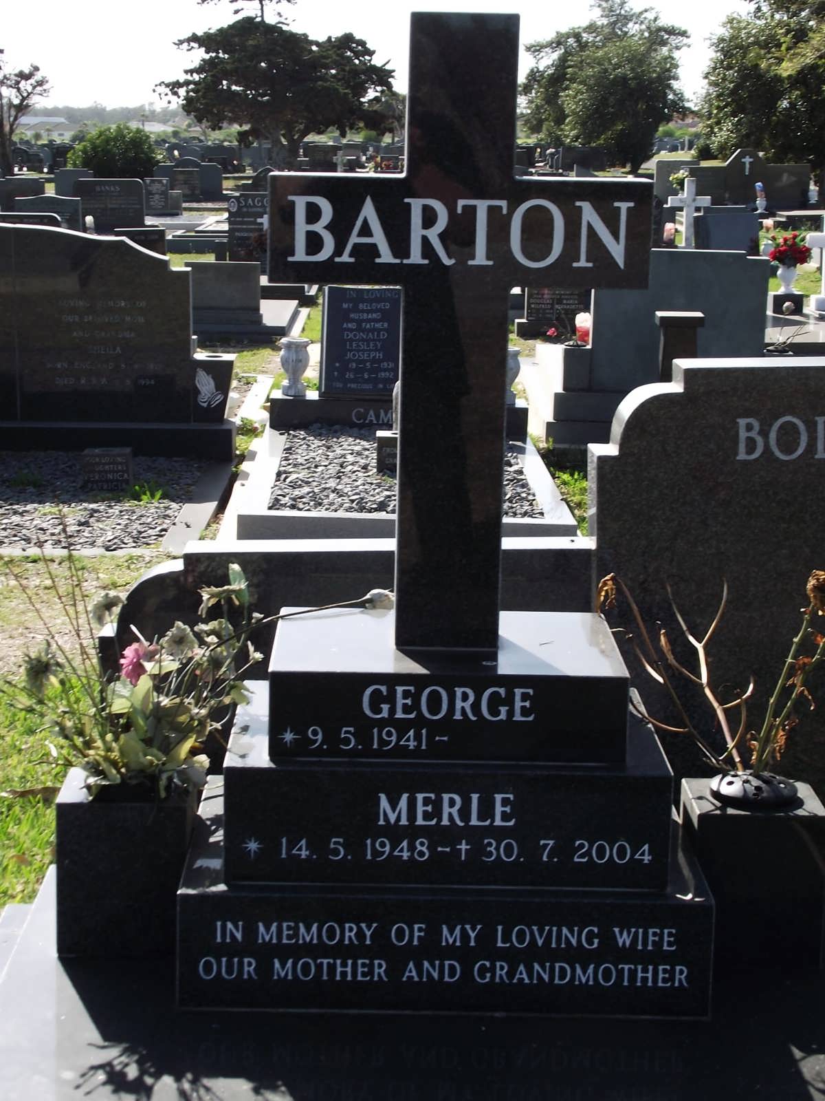BARTON George 1941- & Merle 1948-2004