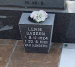 BASSON Lenie 1924-1981