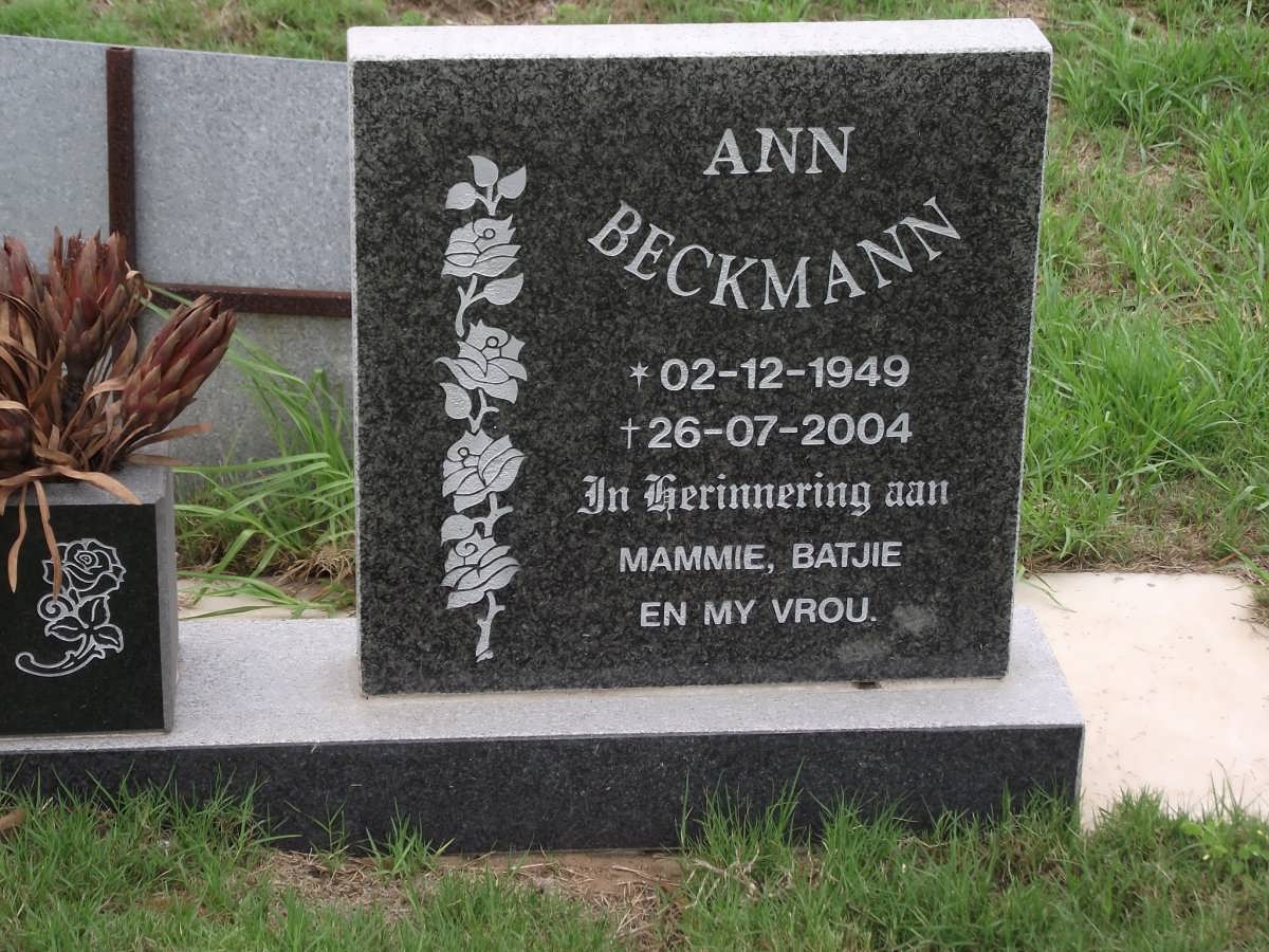 BECKMANN Ann 1949-2004