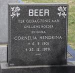 BEER Cornelia Hendrina 1901-1978