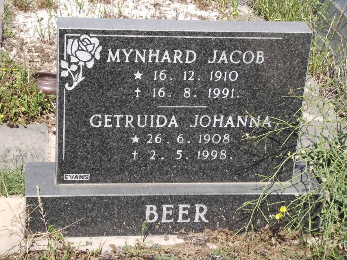 BEER Mynard Jacob 1910-1991 & Getruida Johanna 1908-1998