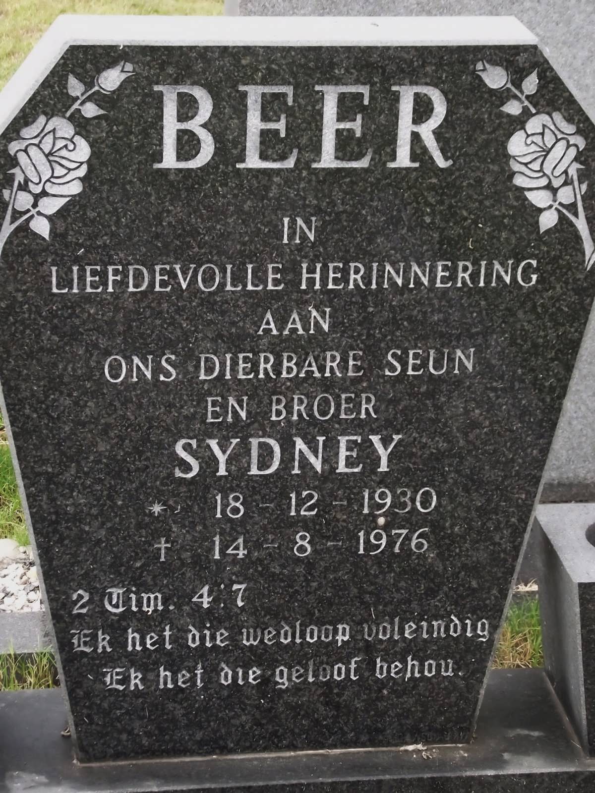 BEER Sydney 1930-1976