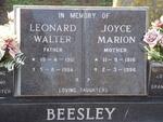 BEESLEY Leonard Walter 1910-1986 & Joyce Marion 1916-1996