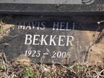 BEKKER Mavis Helen 1923-2005