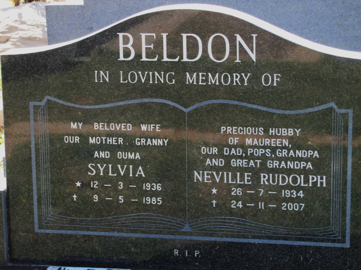 BELDON Neville Rudolph 1934-2007 & Sylvia 1936-1985