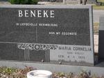 BENEKE Maria Cornelia nee STOLTZ 1923-1981