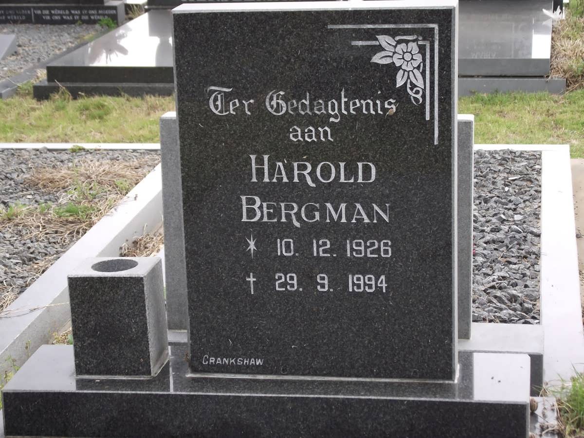 BERGMAN Harold 1926-1994