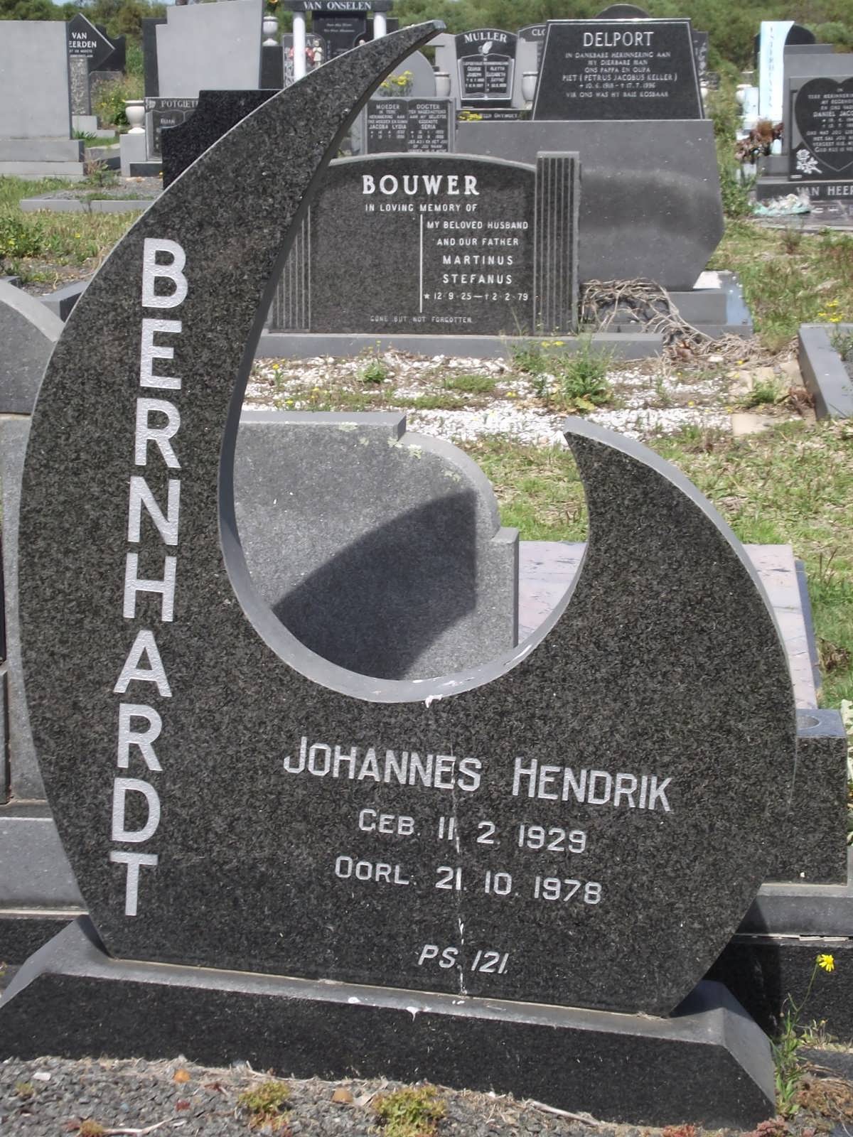 BERNHARDT Johannes Hendrik 1929-1978