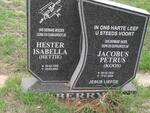 BERRY Jacobus Petrus 1932-2004 & Hester Isabella 1938-2003