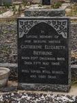 BETHUNE Catherine Elizabeth 1869-1962