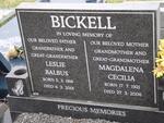 BICKELL Leslie Balbus 1916-2001 & Magdalena Cecilia 1921-2006