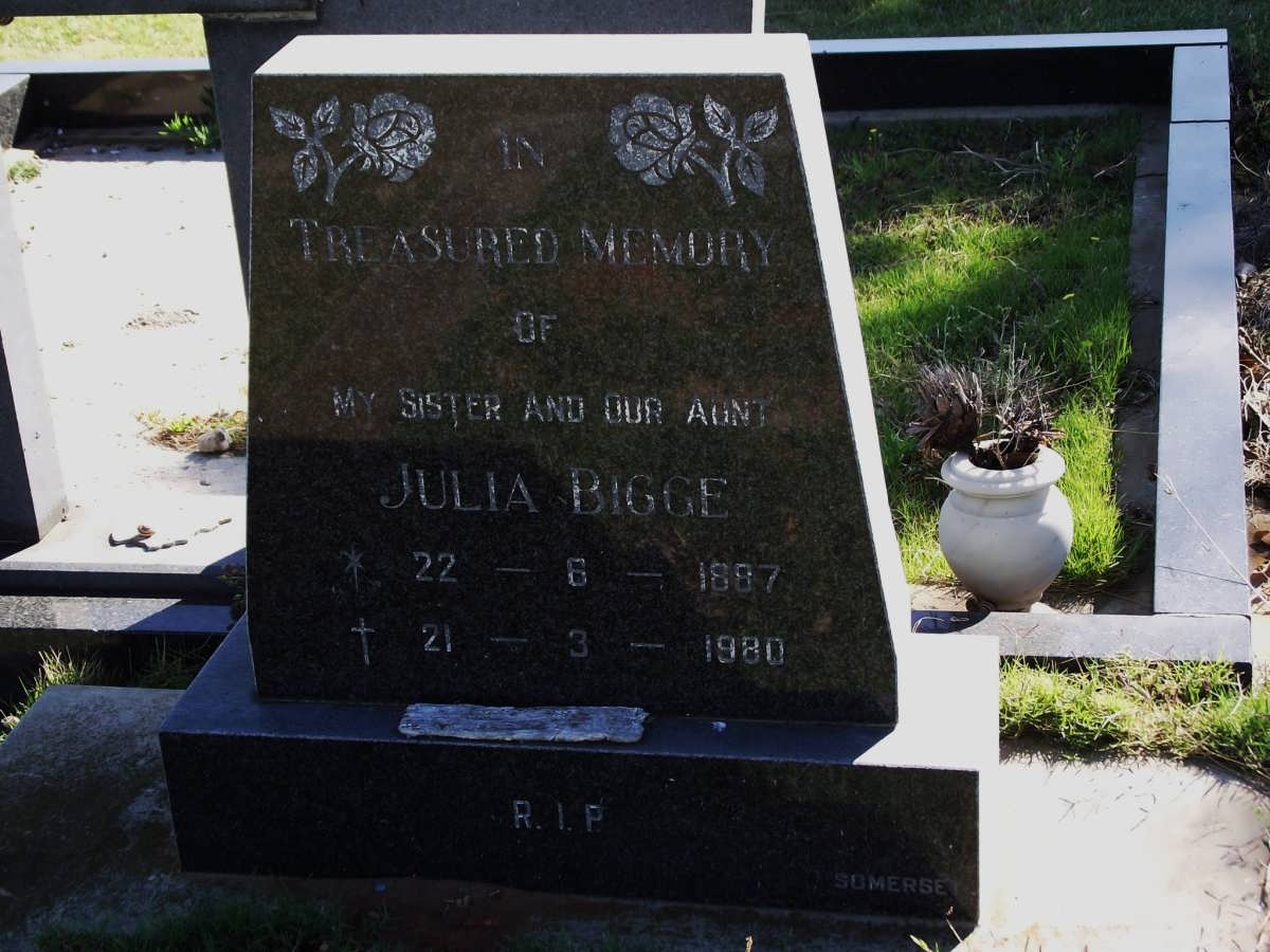 BIGGE Julia 1887-1980