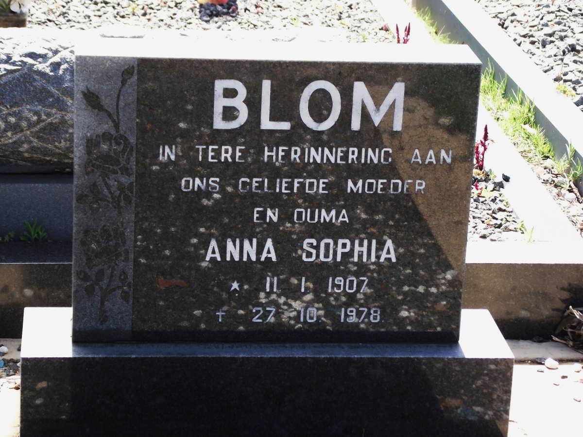 BLOM Anna Sophia 1907-1978