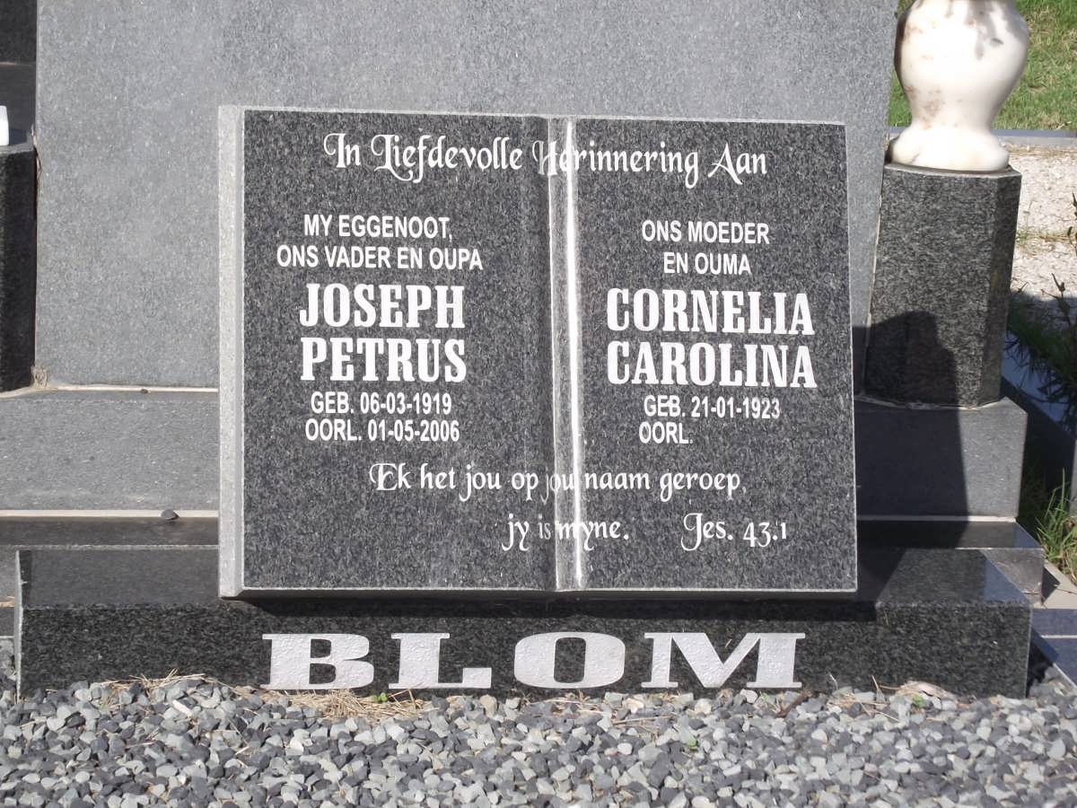 BLOM Joseph Petrus 1919-2006 & Cornelia Carolina 1923-