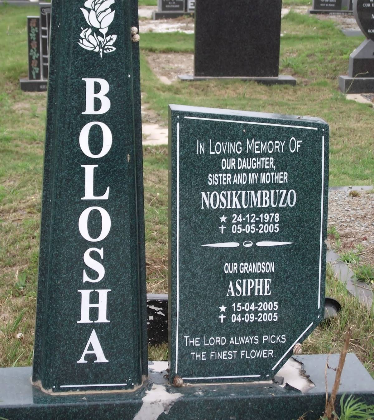 BOLOSHA Nosikumbuzo 1978-2005 :: BOLOSHA Asiphe 2005-2005