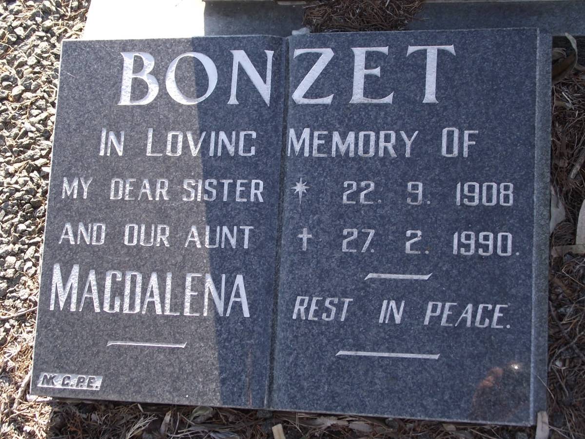 BONZET Magdalena 1908-1990