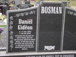 BOSMAN Daniel Gideon 1983-2005