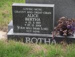 BOTHA Alice Bertha 1918-2001