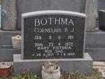 BOTHMA Cornelius B.J. 1911-1972 & Mary Victoria 1917-1993