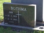 BOTHMA Jan 1926-1995