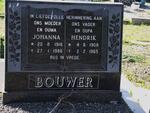 BOUWER Johanna 1918-1986 & Hendrik 1908-1965