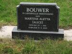 BOUWER Martina Aletta 1915-2001