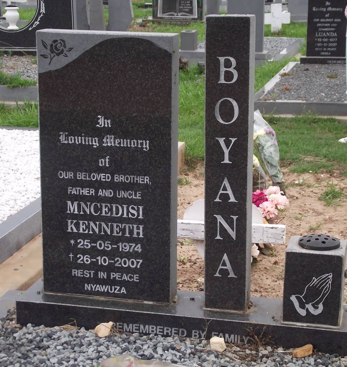 BOYANA Mncedisi Kenneth 1974-2007
