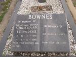 BOWNES Christiaan Louwrens 1941-1989