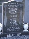 BRADLEY William 1919-2006 & Susanna Roelfina 1922-1985