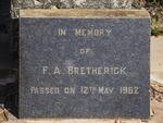 BRETHERICK F.A. -1962