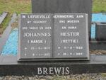 BREWIS Johannes 1923-1995 & Hester 1925-1997