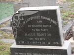 BRINTON Maude nee VAN WYK 1887-1976