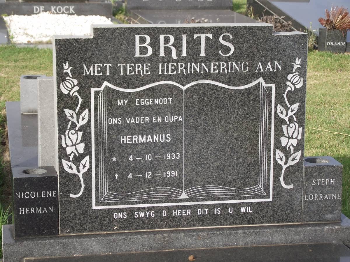BRITS Hermanus 1933-1991