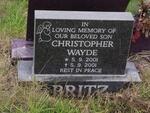 BRITZ Christopher Wayde 2001-2001
