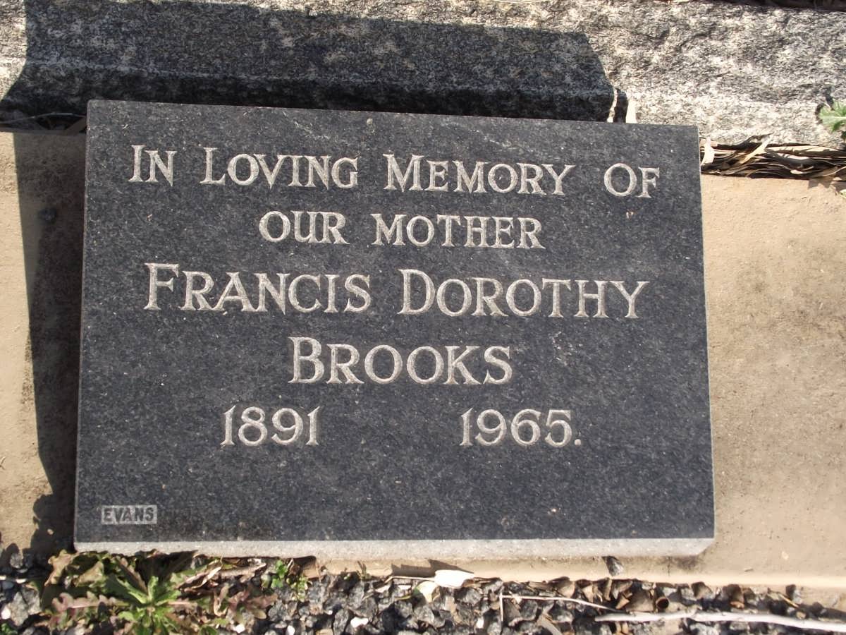BROOKS Francis Dorothy 1891-1965