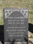 BROWN George Clark 1872-1956 & Millicent Frances 1875-1957