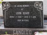 CANDIDO John Henry 1939-1974