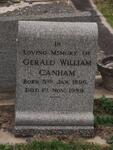 CANHAM Gerald William 1896-1959