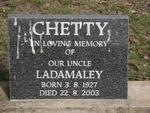 CHETTY Ladamaley 1927-2003