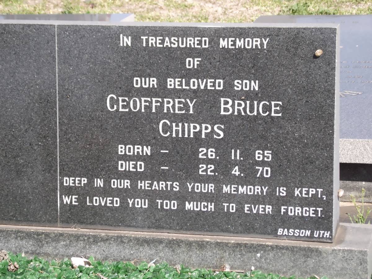 CHIPPS Geoffrey Bruce 1965-1970