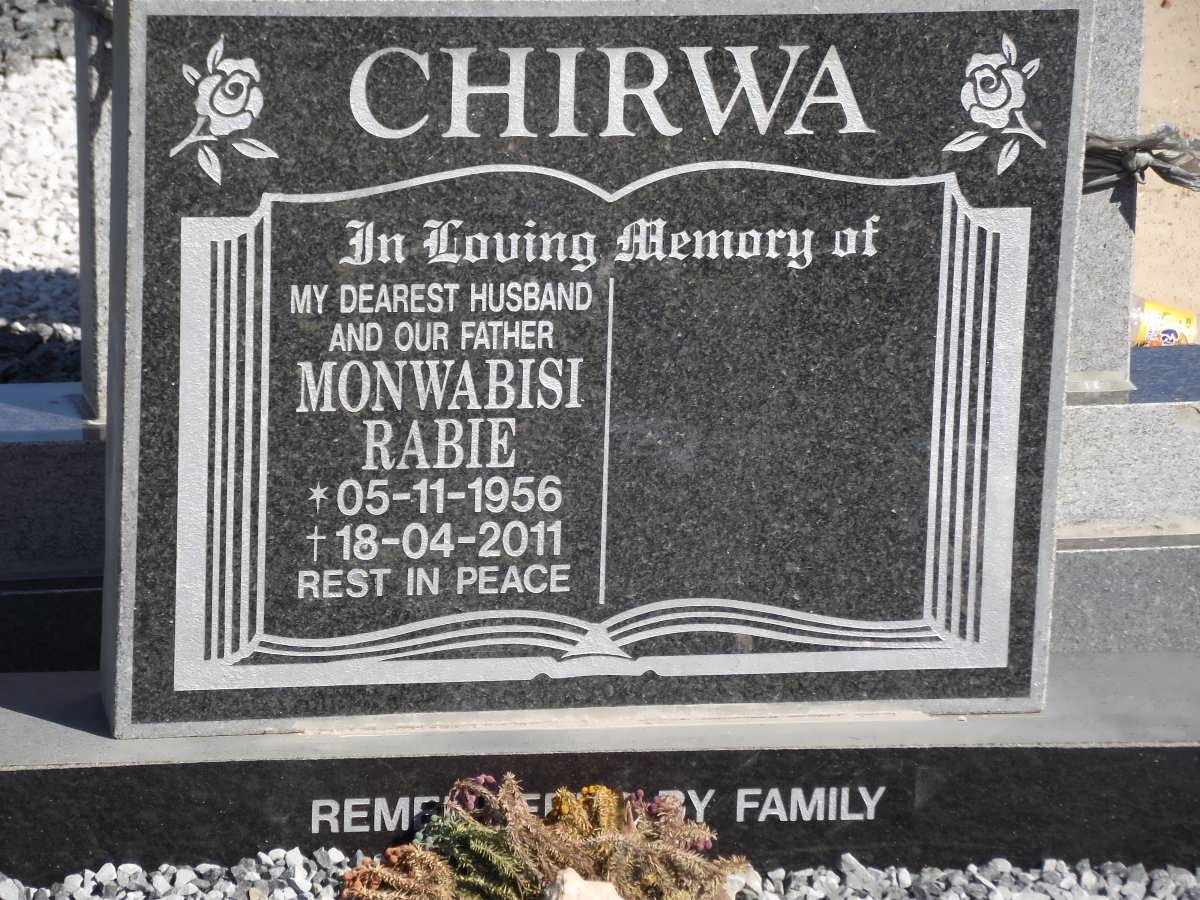 CHIRWA Monwabisi Rabie 1956-2011