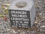 CHRISTIAN Frances Mildred 1918-2003