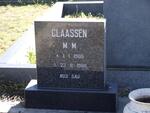 CLAASSEN M.M. 1900-1980