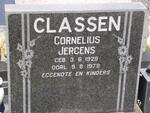 CLASSEN Cornelius Jergens 1929-1978