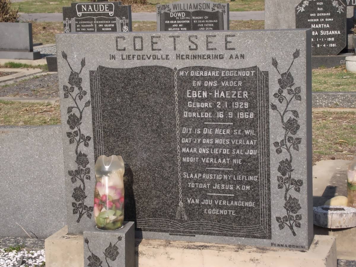 COETSEE Eben-Haezér 1928-1968