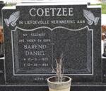 COETZEE Barend Daniel 1929-1994