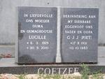 COETZEE G.J.J. 1921-1983 & Lucille 1929-2010 & 