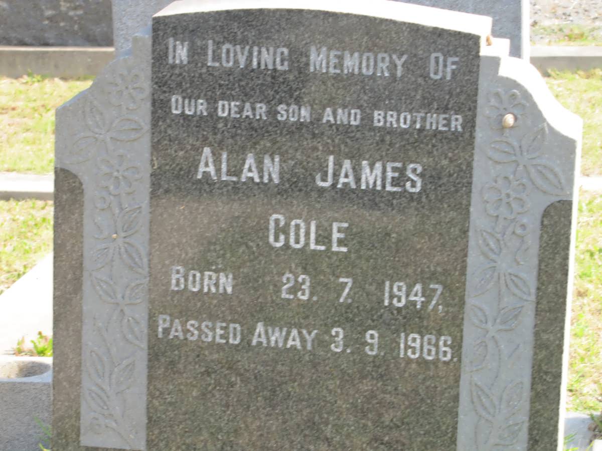 COLE Alan James 1947-1966