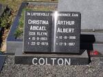 COLTON Arthur Albert 1898-1987 & Christina Abigael KLEYN 1903-1979